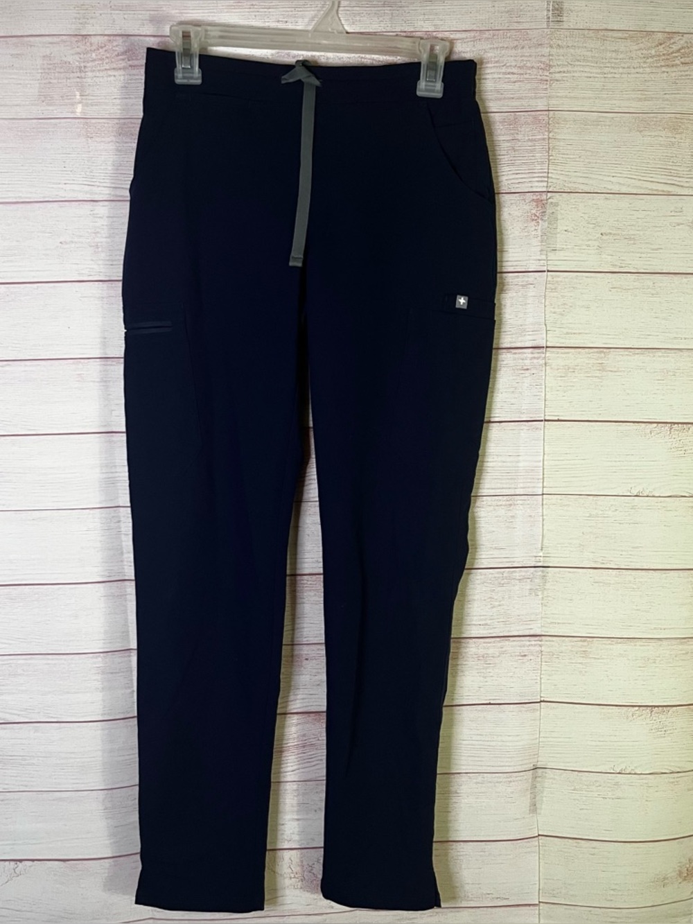 Figs TW2000R Navy Blue Yola Skinny Scrub DrawstringPants Size XS